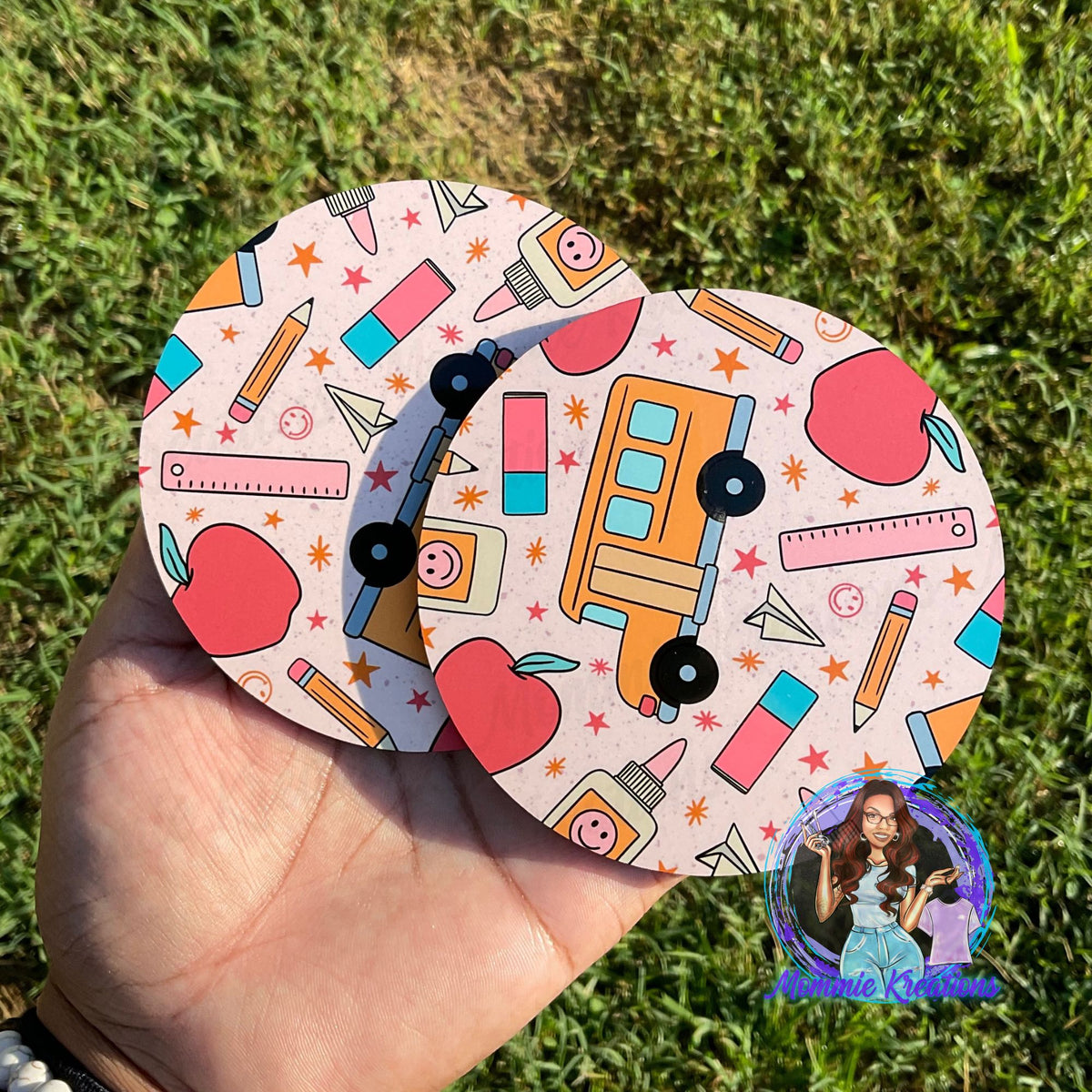 School / Teacher Coaster Set – Mommie Kreations