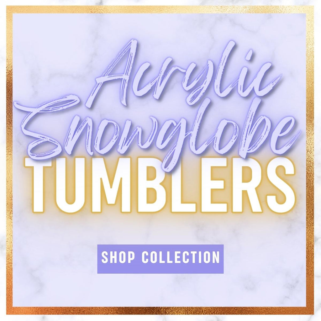 Acrylic Snowglobe Tumblers