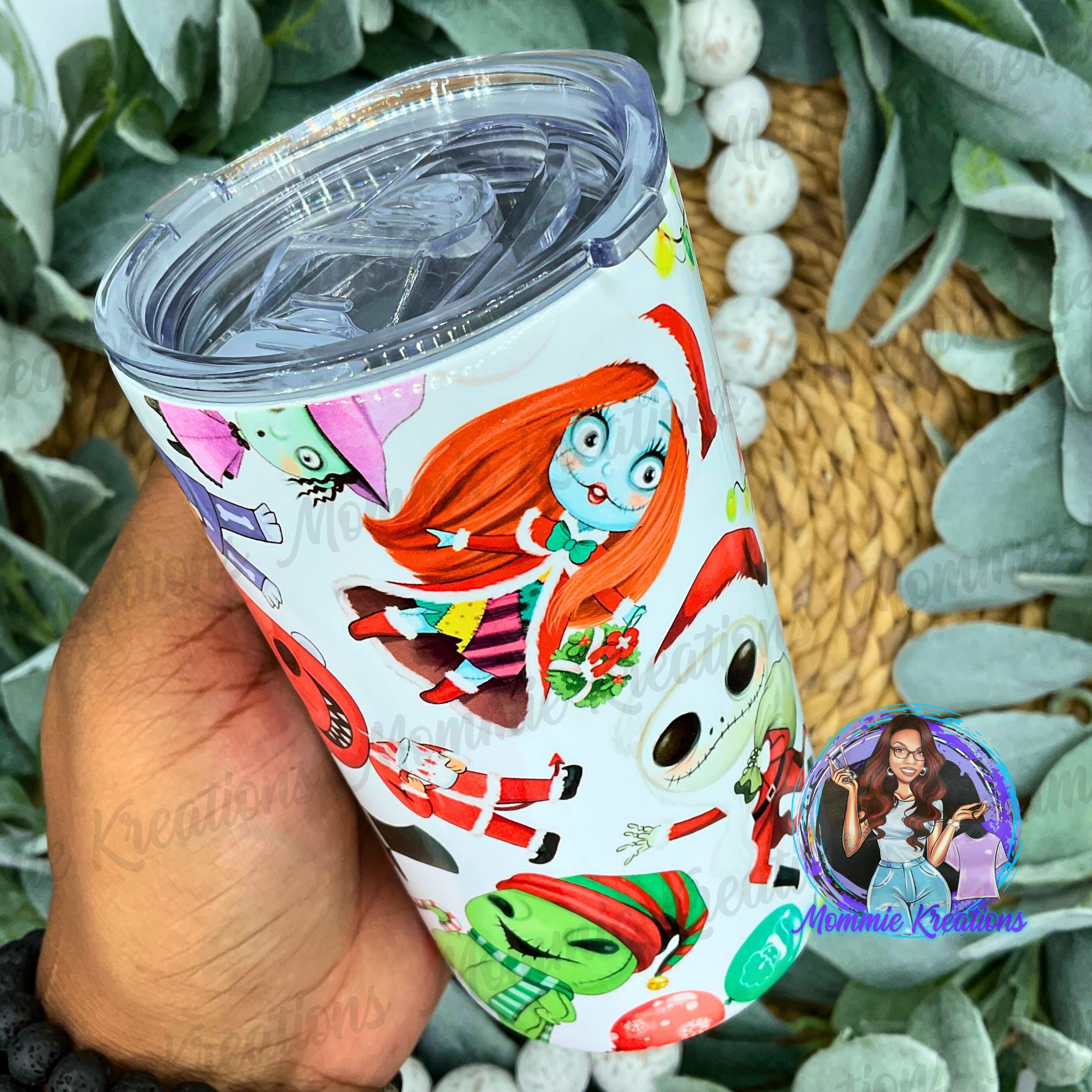 Jack Skellington Starbucks Cup Tumbler, Handmade, Nightmare Before  Christmas